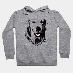 Golden Retriever Face Design - A Golden Christmas Gift Hoodie